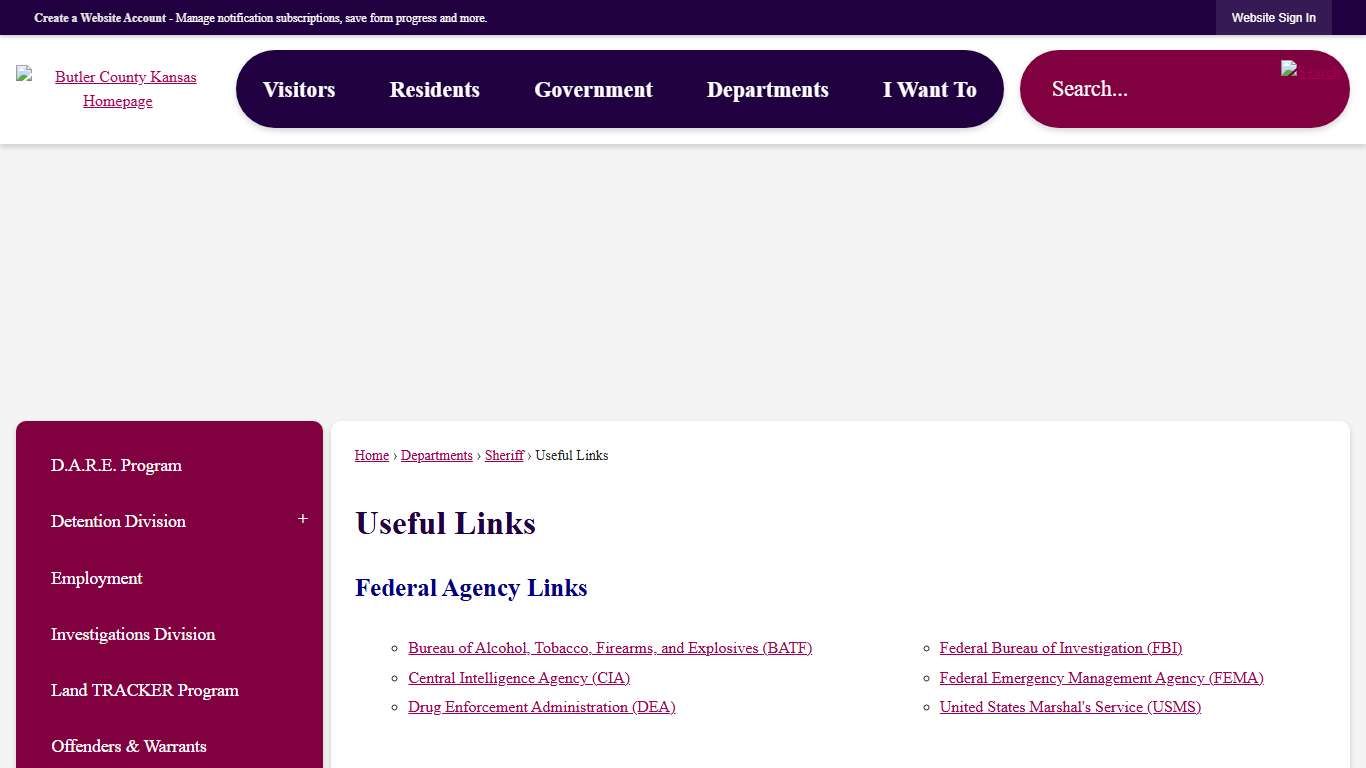 Useful Links | Butler County, KS - Official Website